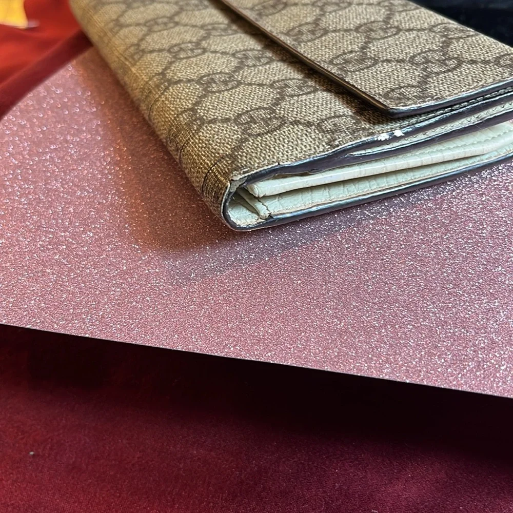 Gucci Long Wallet in Beige with Brown Logo - Picture 7 of 9